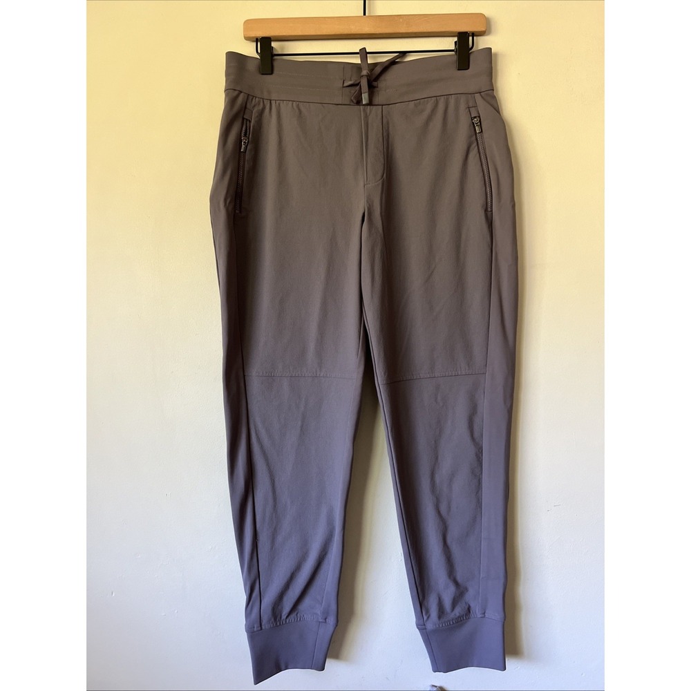 Athleta Headlands Hybrid Trek Jogger Pants Women Size 8P Lavender Pull On Hiking